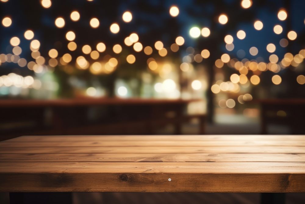 Outdoors table wood backgrounds. AI generated Image by rawpixel.