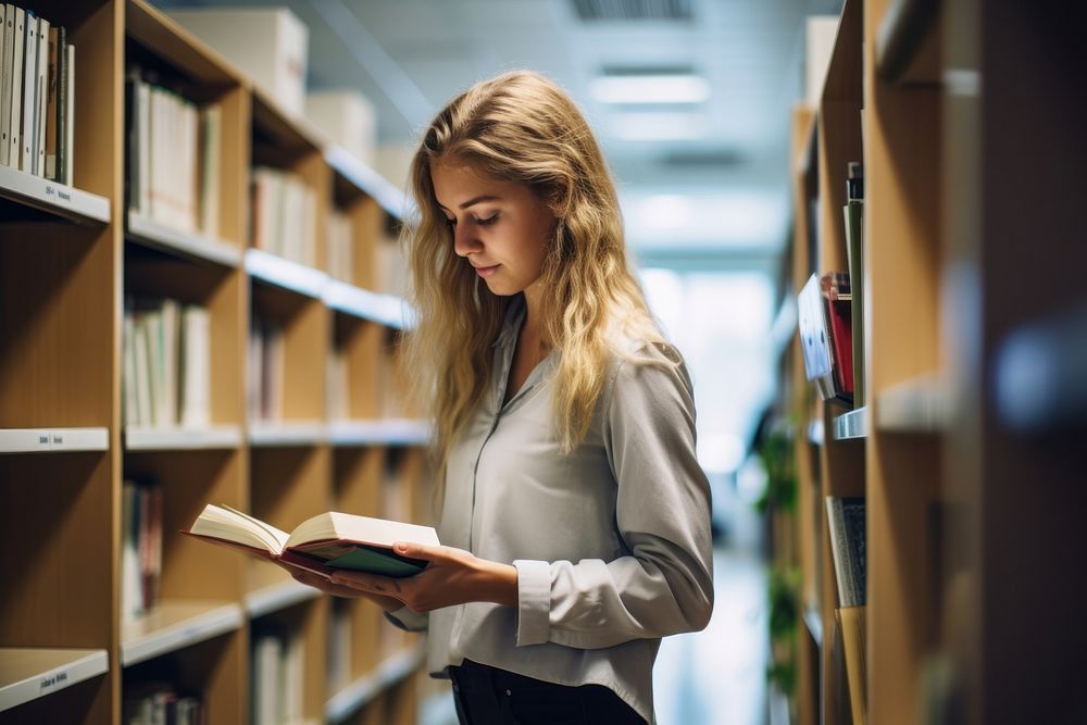 Student choosing book library publication | Free Photo - rawpixel