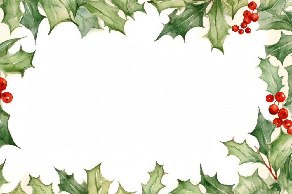 Christmas holly leaf backgrounds pattern plant. AI generated Image by rawpixel.