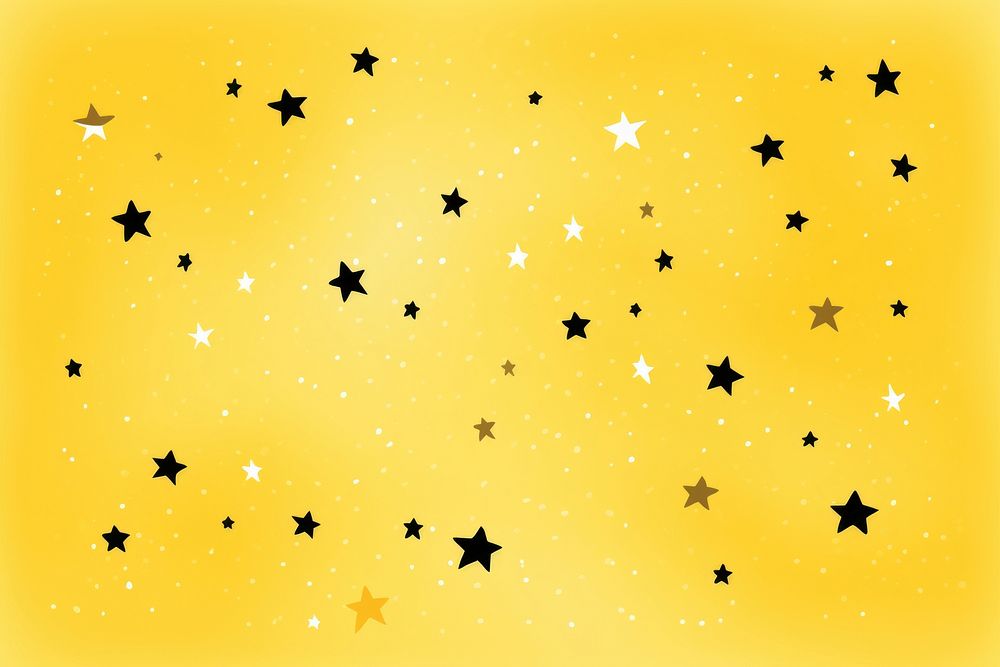 Yellow star confetti pattern transportation. AI generated Image by rawpixel.