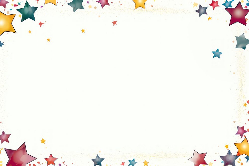 Star confetti paper backgrounds. AI generated Image by rawpixel.