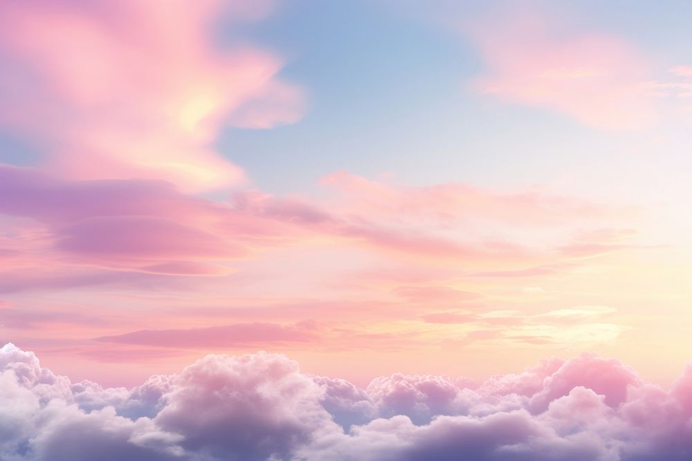Sunset sky cloud backgrounds outdoors. AI generated Image by rawpixel.