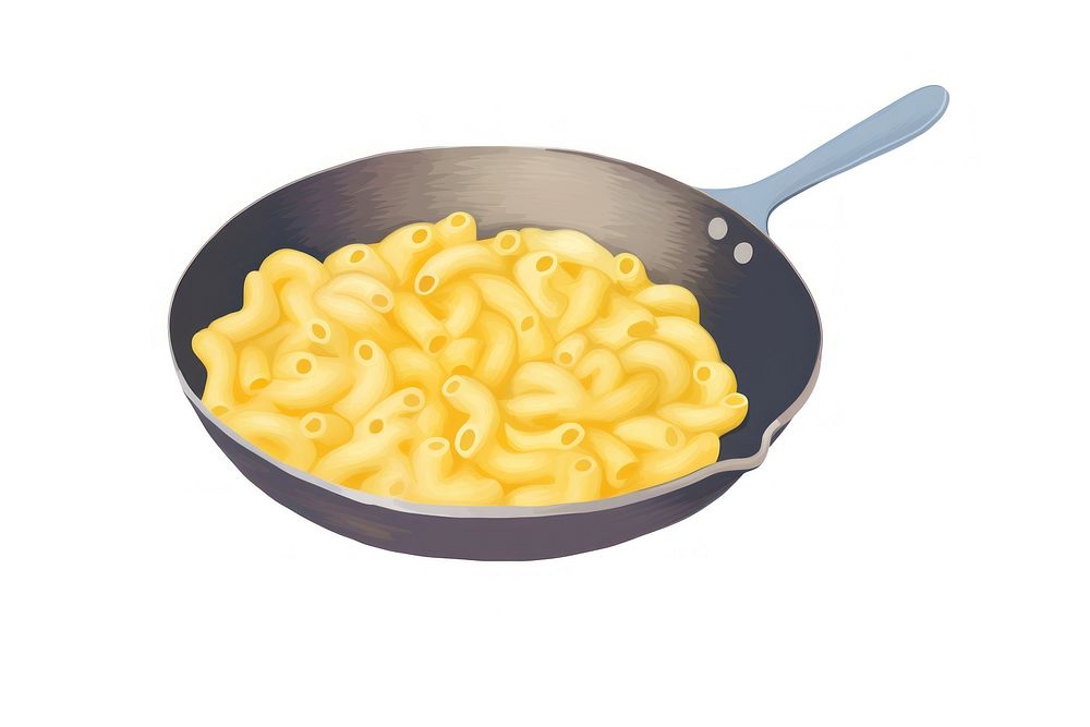 Macaroni food white background italian food. AI generated Image by rawpixel.