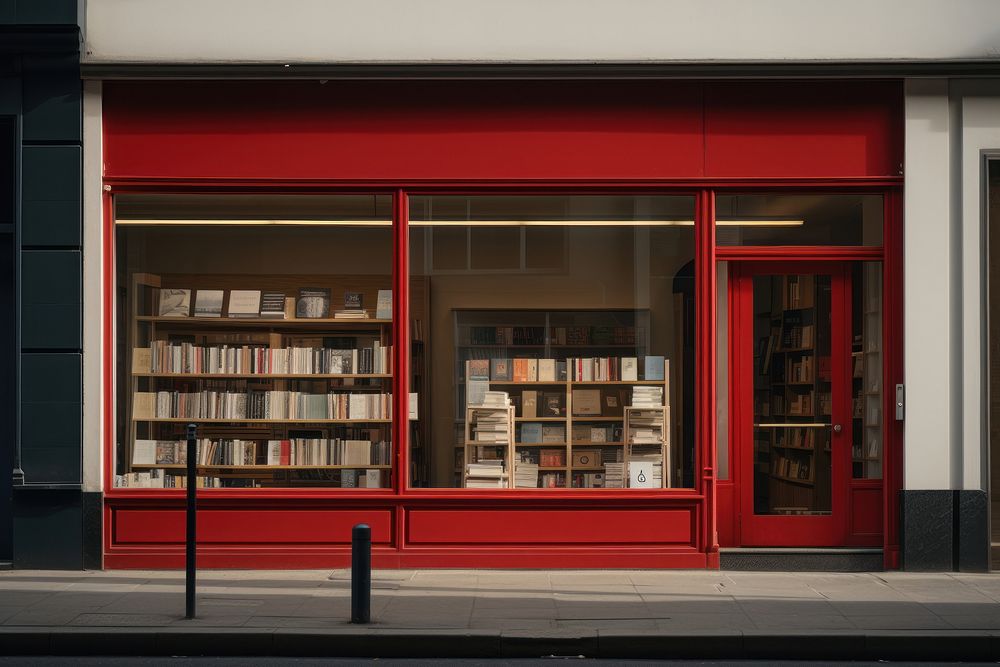 Book shop publication architecture bookshelf. AI generated Image by rawpixel.