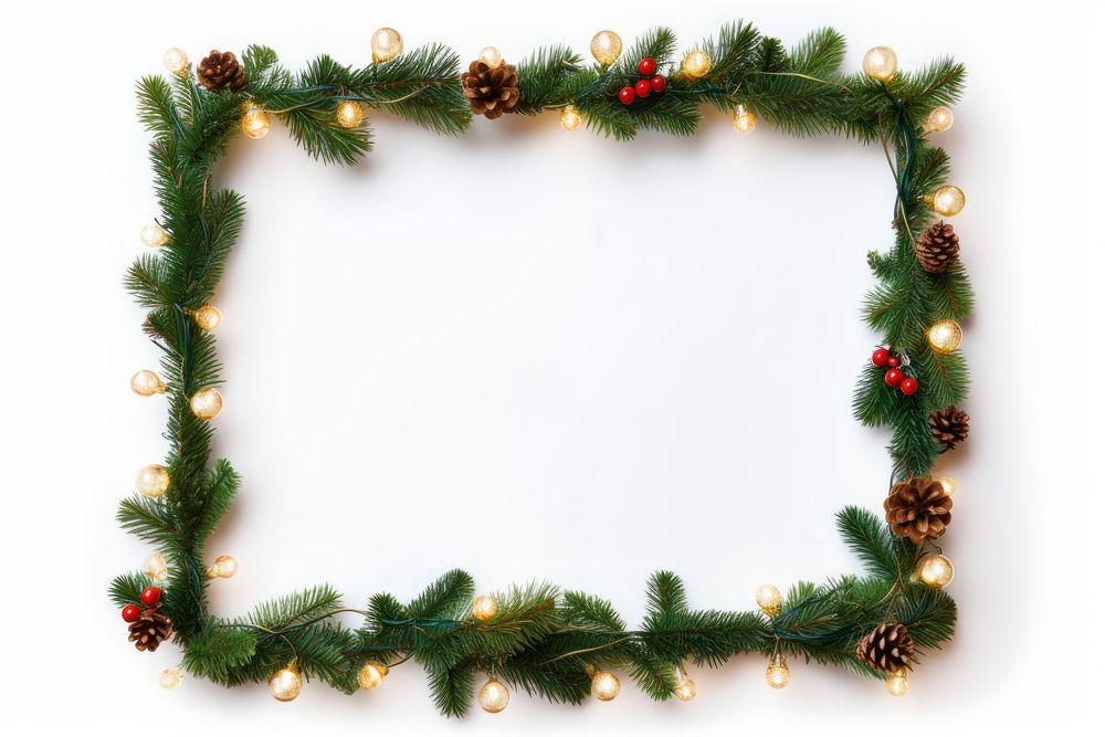 PNG Christmas frame white background illuminated. AI generated Image by rawpixel.