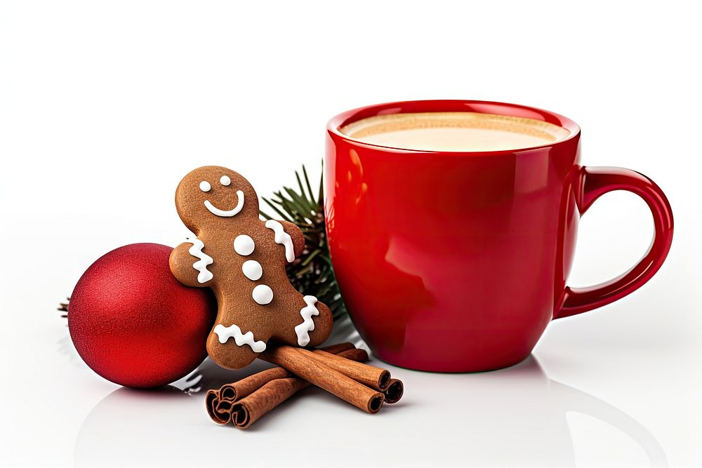 Gingerbread cup cookie coffee. AI generated Image by rawpixel.