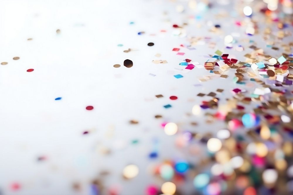 New year confetti backgrounds glitter. AI generated Image by rawpixel.