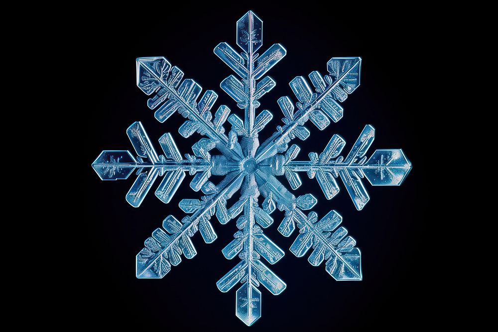 Snowflake ice christmas outdoors. AI generated Image by rawpixel.