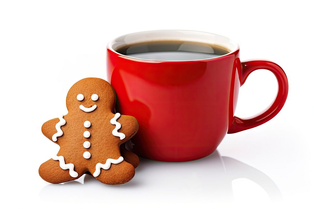 Gingerbread cup christmas coffee. AI generated Image by rawpixel.