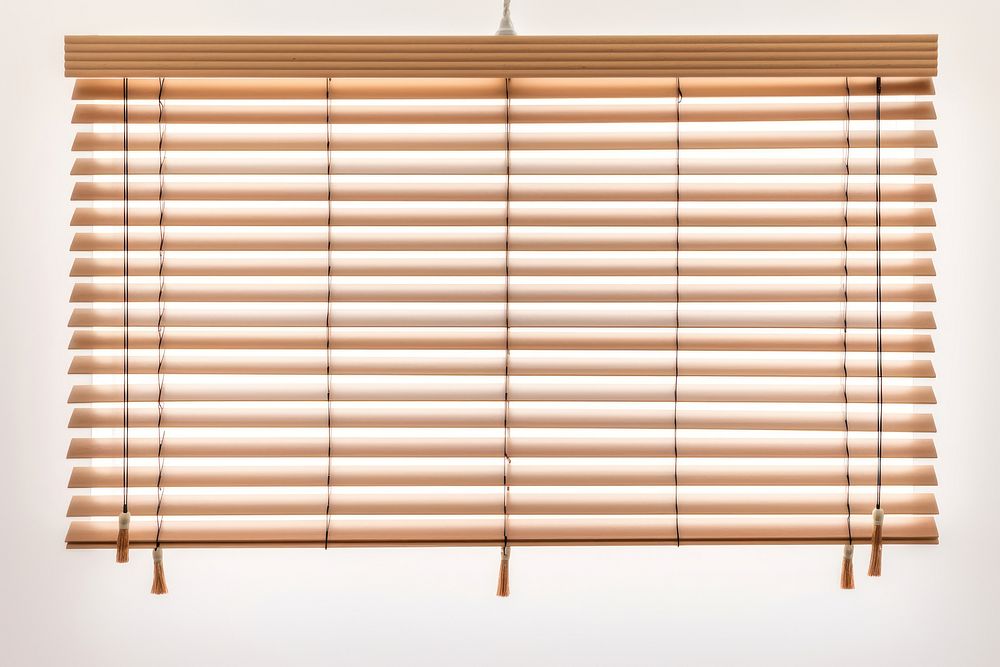 Wooden Venetian blinds curtain architecture. AI generated Image by rawpixel.