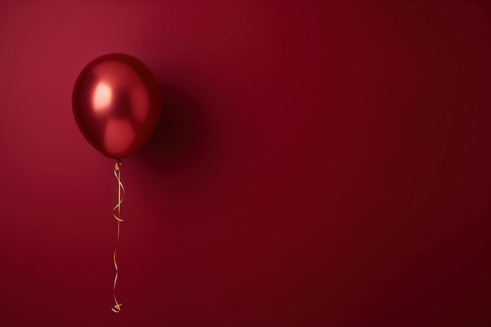 Balloon new year hanging red. AI generated Image by rawpixel.
