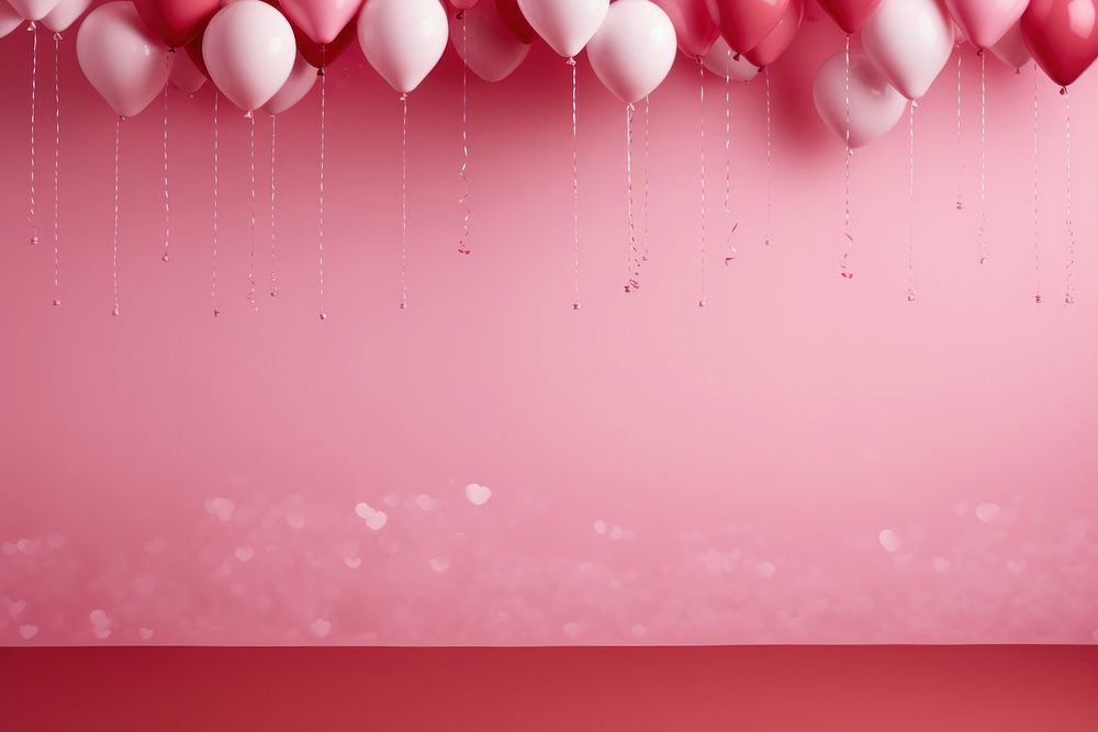 Balloon new year backgrounds petal. AI generated Image by rawpixel.