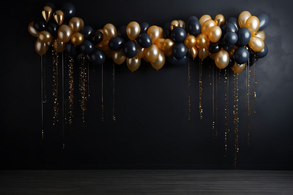 Balloon new year hanging celebration. AI generated Image by rawpixel.