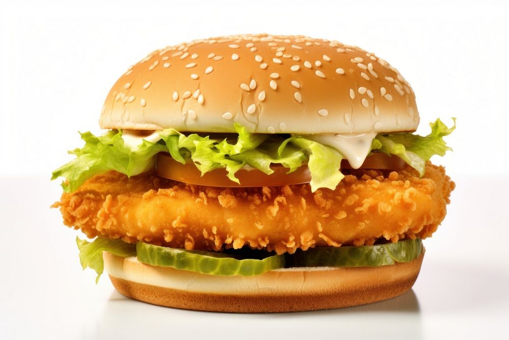 BURGER burger food fish. AI generated Image by rawpixel.