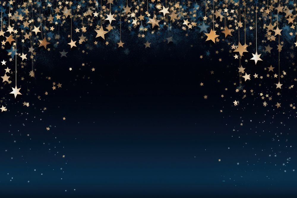Christmas backgrounds night blue. AI generated Image by rawpixel.