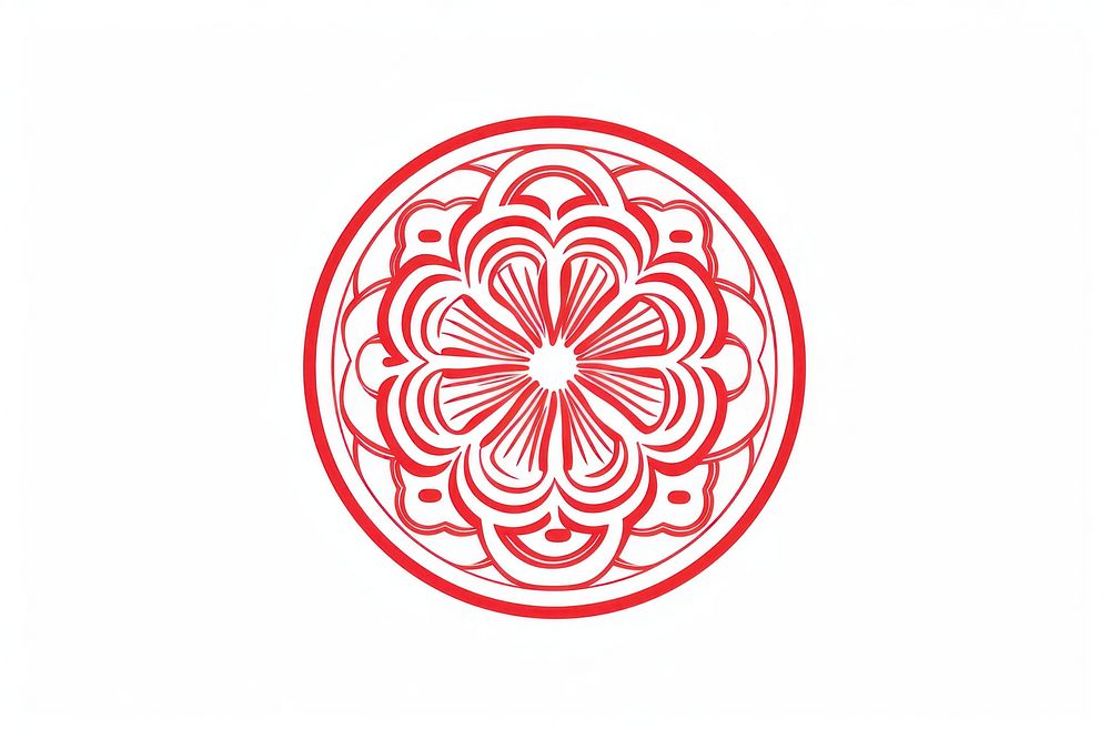 Chinese coinage pattern line logo. AI generated Image by rawpixel.