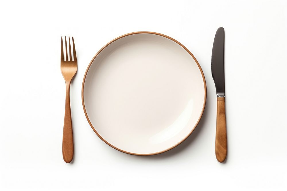 Plate fork dinner knife. AI generated Image by rawpixel.