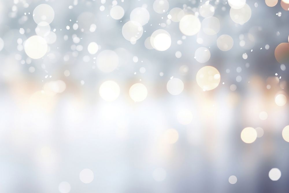 White bokeh lights backgrounds snow illuminated. AI generated Image by rawpixel.