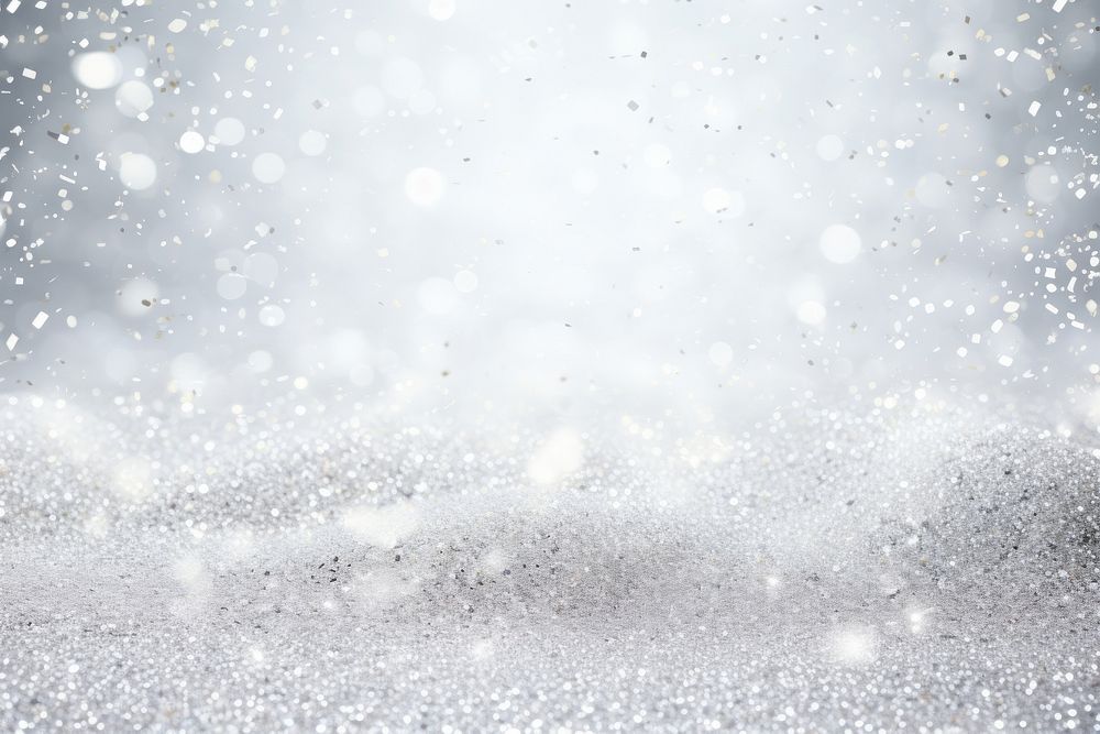 White glitter backgrounds nature snow. AI generated Image by rawpixel.