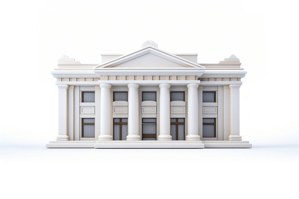 Bank building architecture house. AI generated Image by rawpixel.