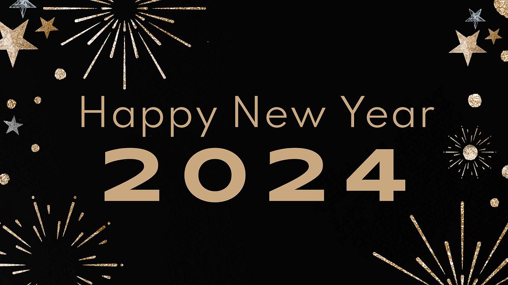 New Year 2024  blog banner template