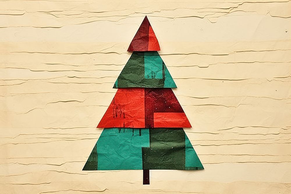 Christmas tree art celebration creativity. AI generated Image by rawpixel.