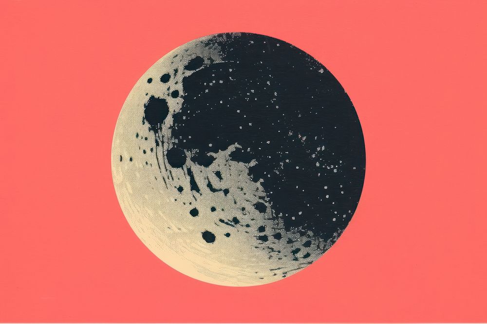 Moon astronomy planet space. AI generated Image by rawpixel.