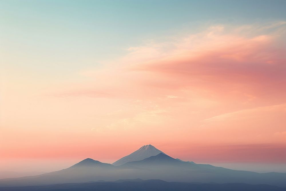 Mountain sky outdoors horizon. AI generated Image by rawpixel.