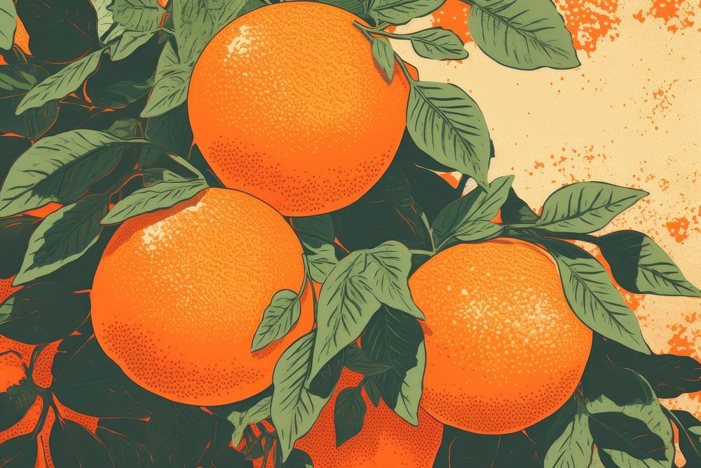 Backgrounds grapefruit orange plant. AI generated Image by rawpixel.