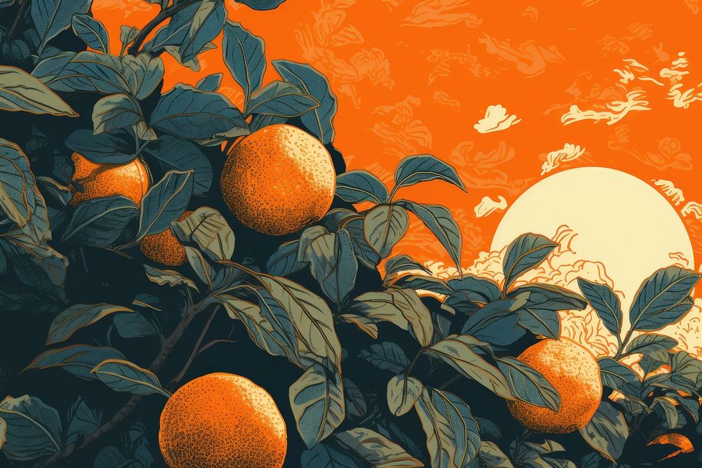 Grapefruit outdoors nature orange. AI generated Image by rawpixel.
