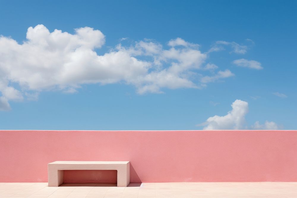Pink wall cloud outdoors horizon. AI generated Image by rawpixel.