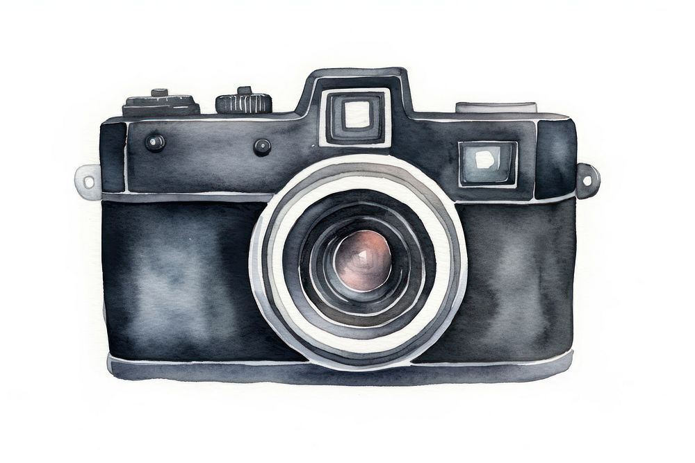 Black Camera camera white background photographing. AI generated Image by rawpixel.