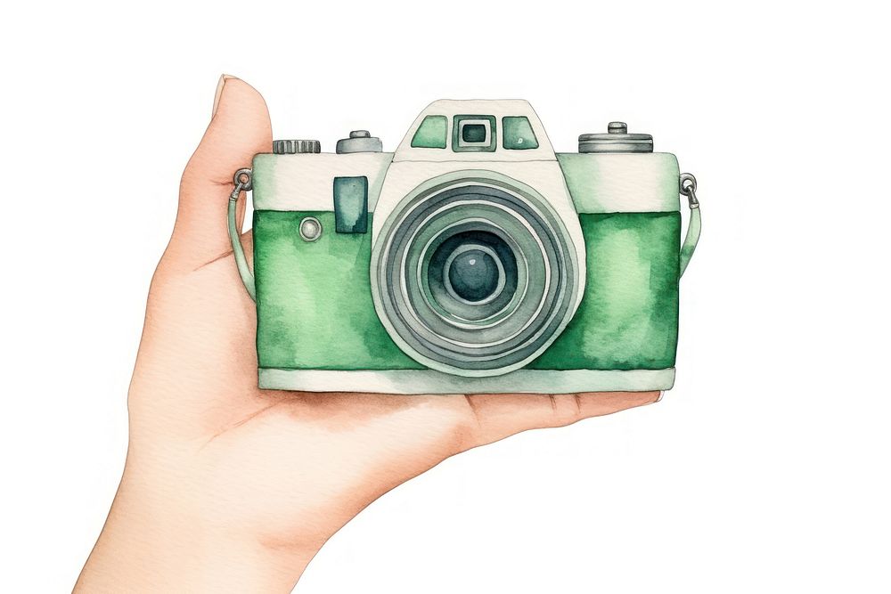 Green Camera Hand Elements camera green hand. AI generated Image by rawpixel.