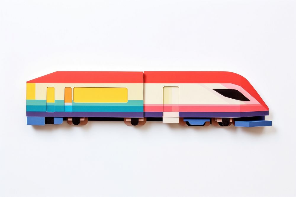 Train vehicle white background transportation. AI generated Image by rawpixel.