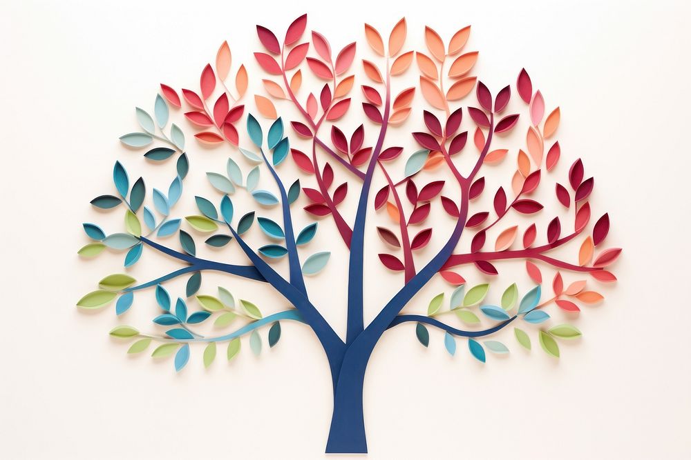 Tree painting pattern plant. AI generated Image by rawpixel.