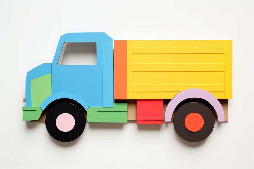 Truck vehicle toy white background. AI generated Image by rawpixel.