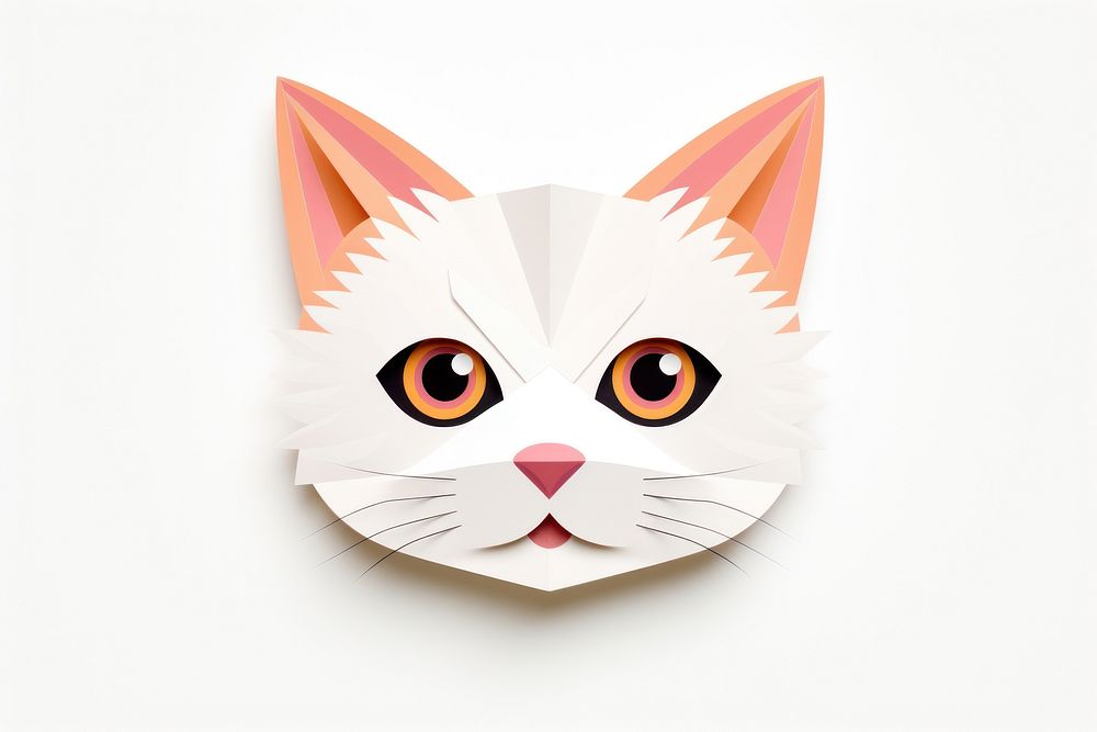 Cat face animal mammal paper. AI generated Image by rawpixel.