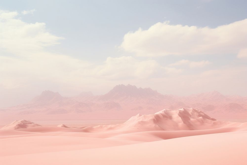 Desert outdoors nature pink. AI generated Image by rawpixel.