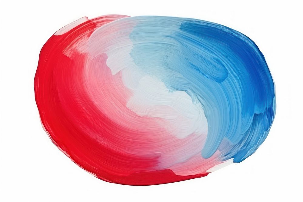 Free form blue red abstract shape paint. AI generated Image by rawpixel.