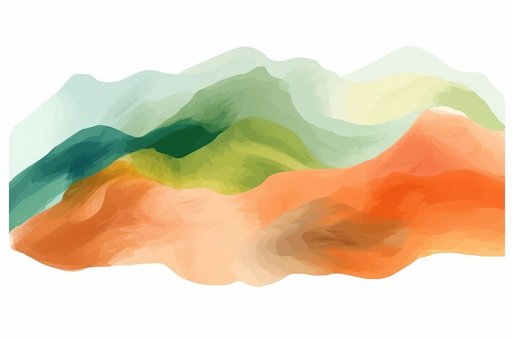 Hill backgrounds painting nature. AI generated Image by rawpixel.