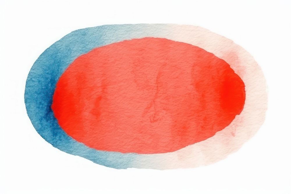 Circle shape paint red. AI generated Image by rawpixel.