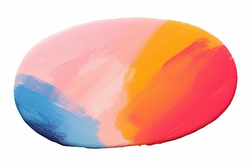 Oval painting drawing shape. AI generated Image by rawpixel.