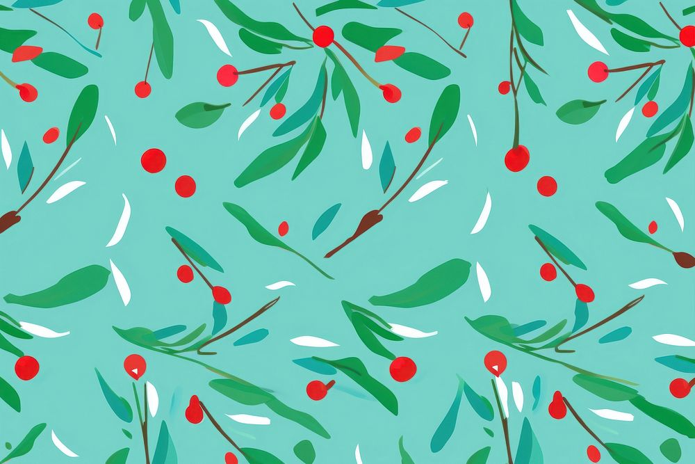 Christmas pattern backgrounds lingonberry cranberry. AI generated Image by rawpixel.