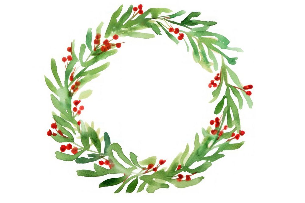 Christmas wreath christmas pattern plant. AI generated Image by rawpixel.