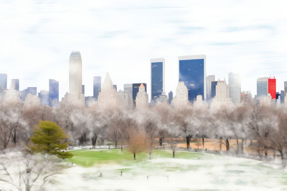 Architecture skyscraper landscape cityscape. AI generated Image by rawpixel.