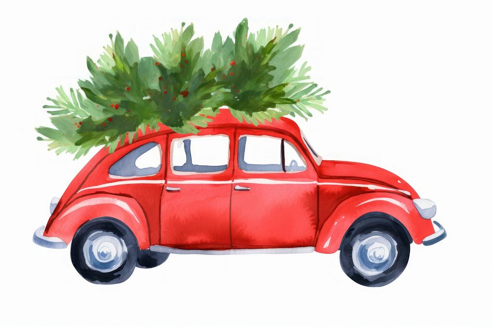 Christmas car vehicle drawing wheel. AI generated Image by rawpixel.