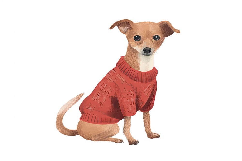 Sweater dog chihuahua mammal. AI generated Image by rawpixel.