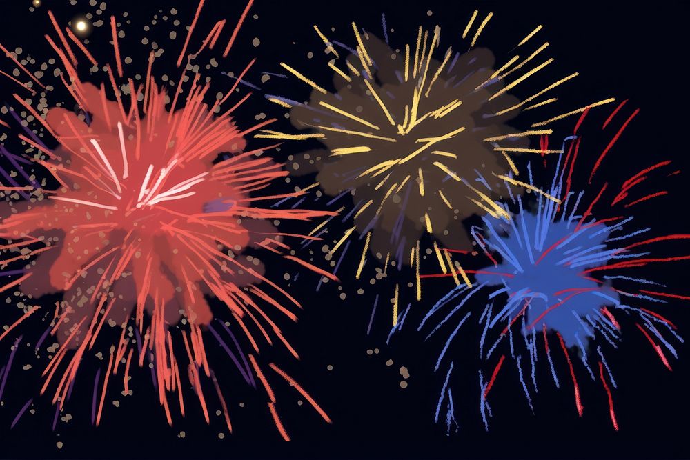 Fireworks backgrounds outdoors night. AI generated Image by rawpixel.
