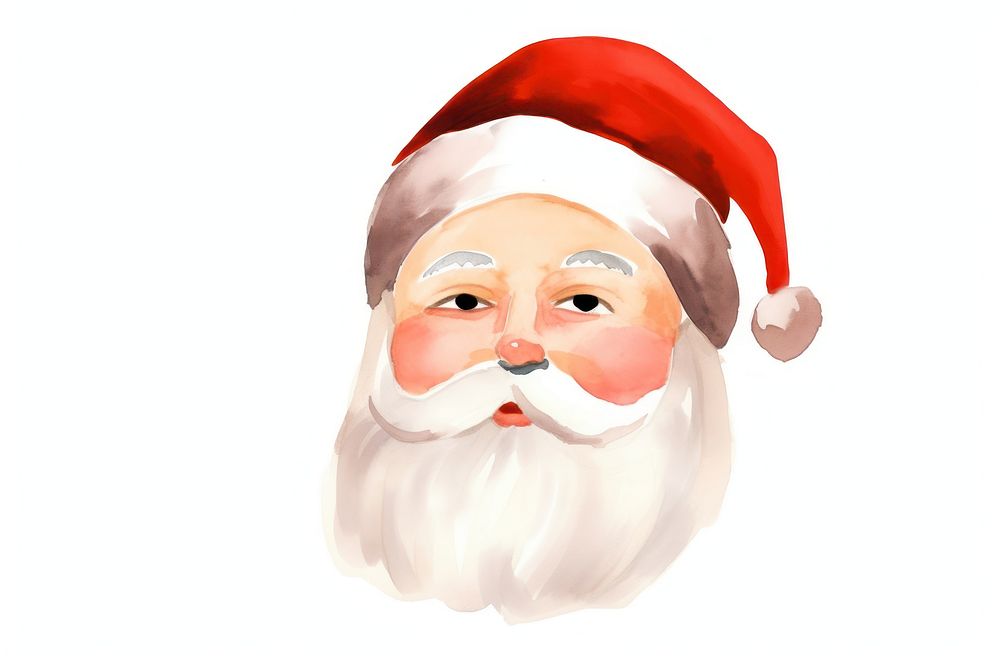 Santa claus white background celebration christmas. AI generated Image by rawpixel.