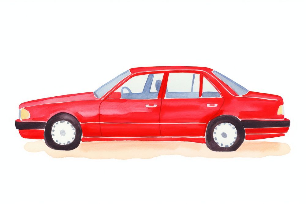 Sedan vehicle drawing wheel. AI generated Image by rawpixel.